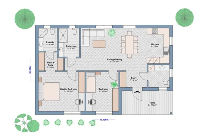 Vivienda Unifamiliar 102 m2-2